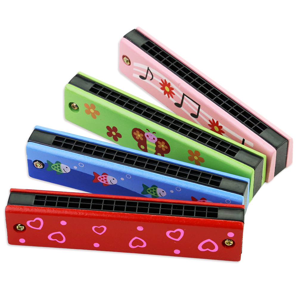 Musical Instrument You Blow - Children's Harmonica, Wooden Musical Instrument Toy