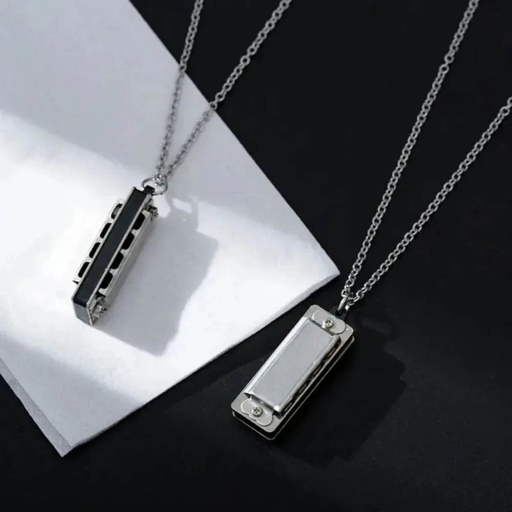Musical Instrument You Blow - Mini Harmonica Necklace Men and Women