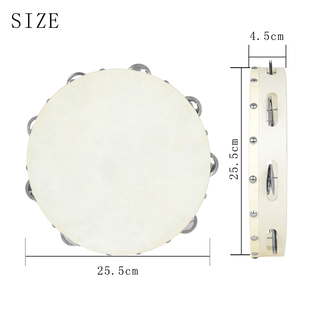 10 Inch Tambourine Hand Crank  - đánh giá và giá Musical Instrument Harmonium
