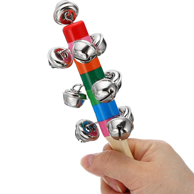 5PCS Wooden Jingle Hand Bells  - đánh giá và giá Musical Instrument Harmonium