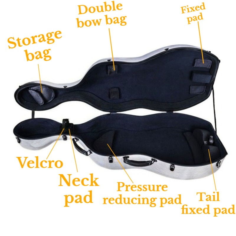 4/4 Carbon Fiber Cello Case Sc - đánh giá và giá Musical Instrument Sounds