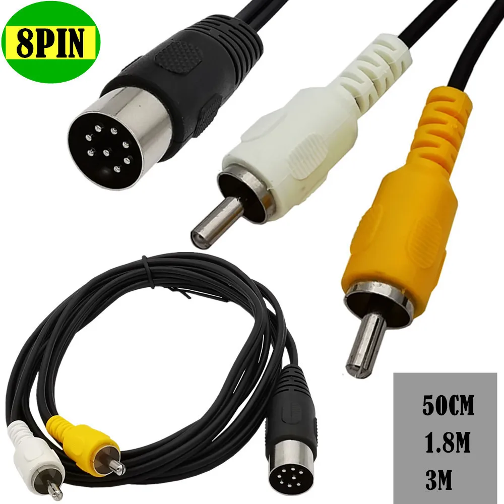 Din 8 Pin to 2RCA Cable 8Pin D - đánh giá và giá Musical Instrument Symbols