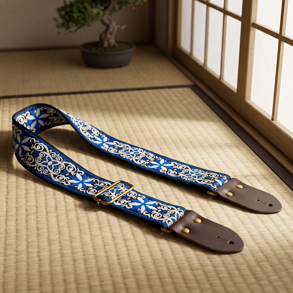 Embroidered Print Guitar Strap - đánh giá và giá Musical Instrument Sounds