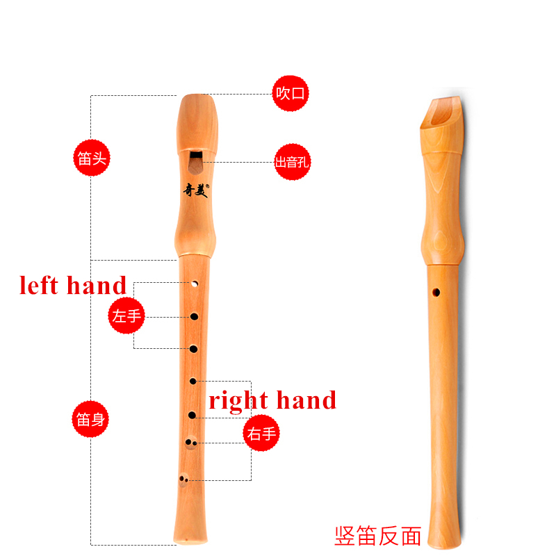 Gỗ Đầu Ghi Gaita Soprano 8 Lỗ  - đánh giá và giá Musical Instrument German