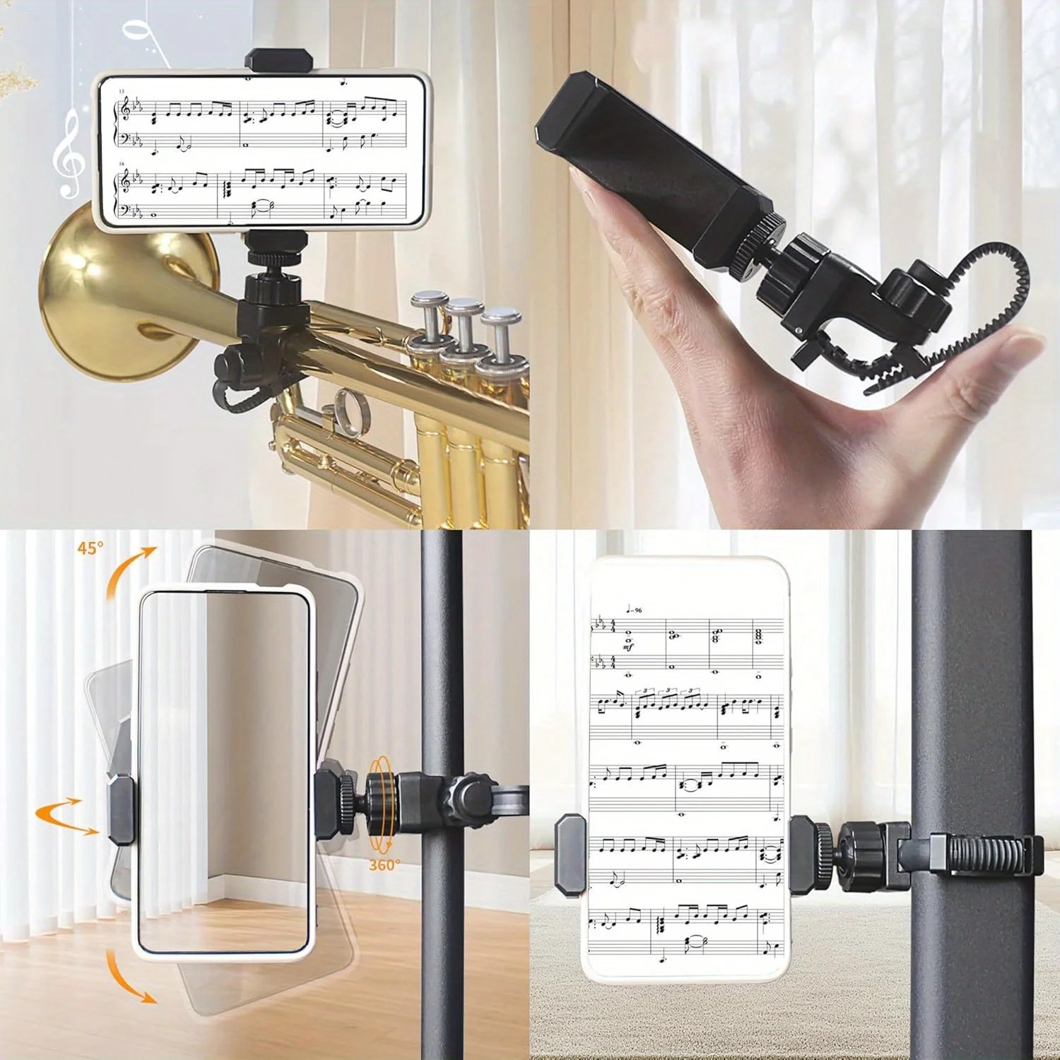 Metal Music Lyre Clip Phone St - đánh giá và giá Musical Instrument Trumpet