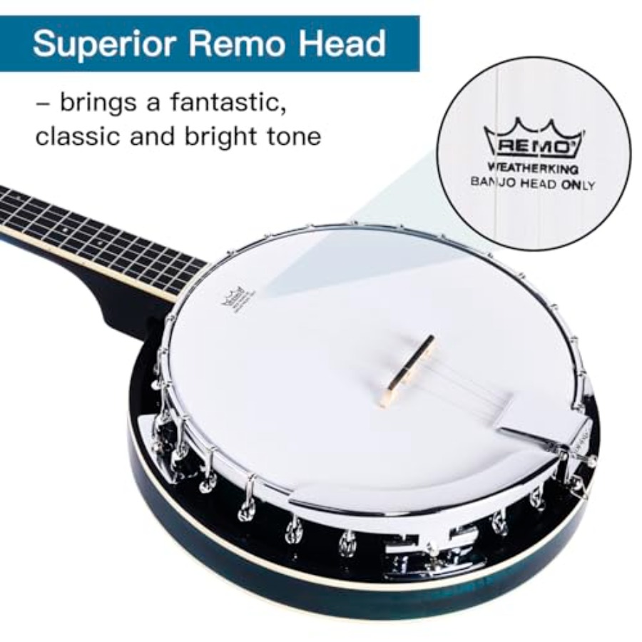 Banjo 5 String Full Size Banjo - đánh giá và giá Banjo 5 String Open