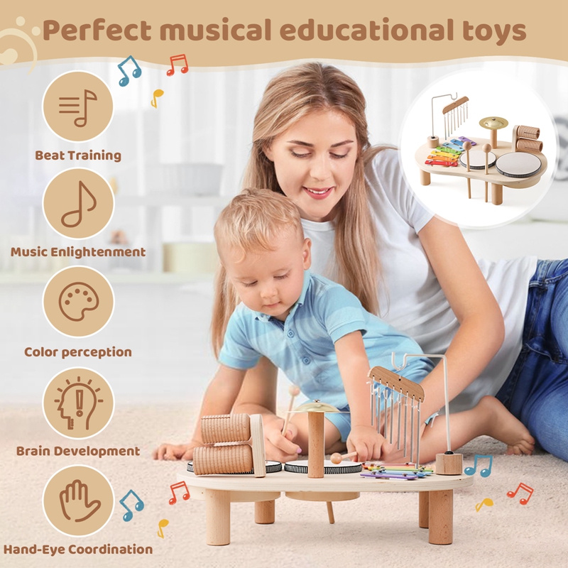 Baby Educational Toys Wooden A - đánh giá và giá Musical Instrument Harmonium