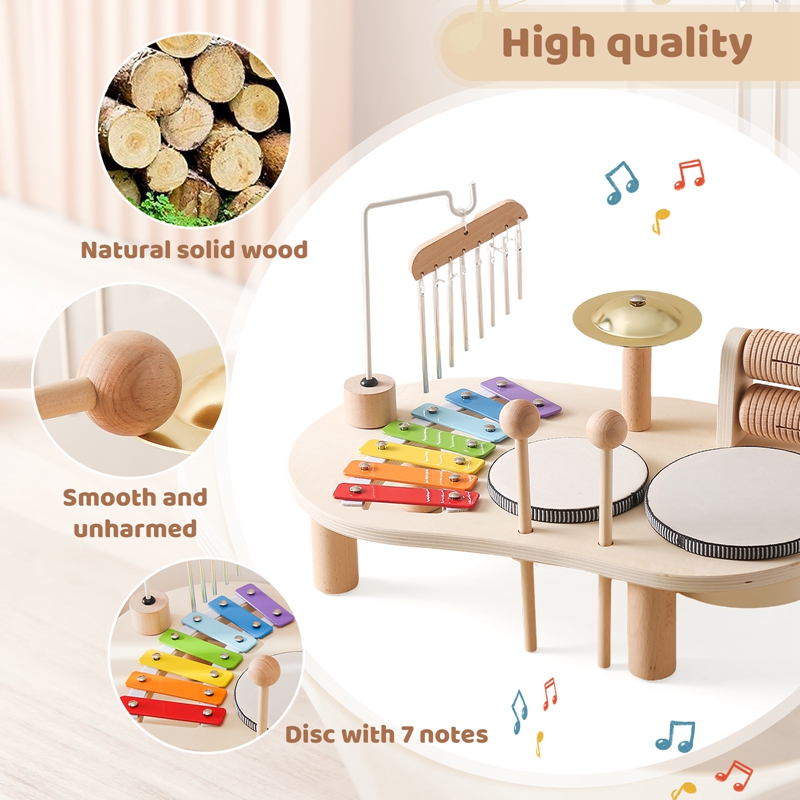 Baby Educational Toys Wooden A - đánh giá và giá Musical Instrument Harmonium
