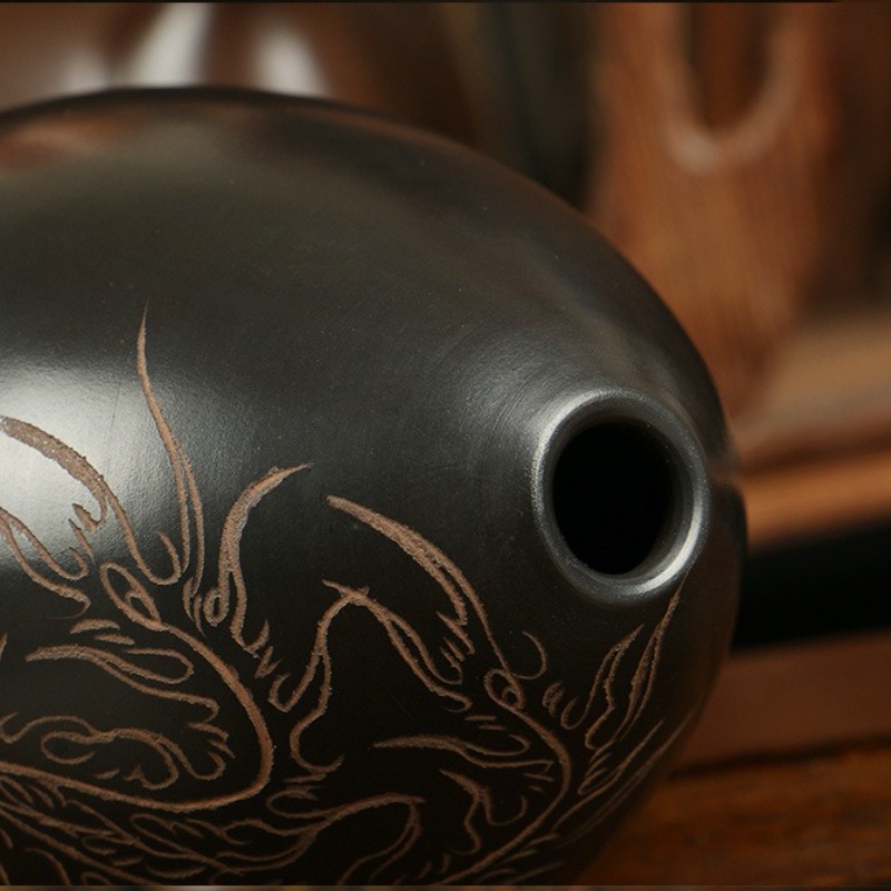 8 Holes Ocarina Black Portable - đánh giá và giá Musical Instrument Harmonium