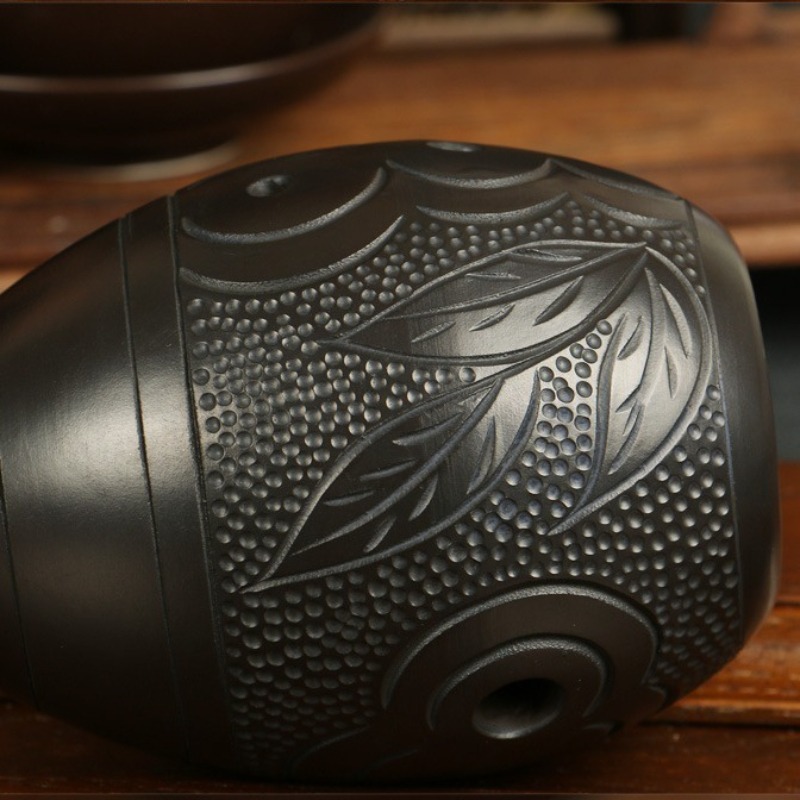 8 Holes Ocarina Black Portable - đánh giá và giá Musical Instrument Harmonium