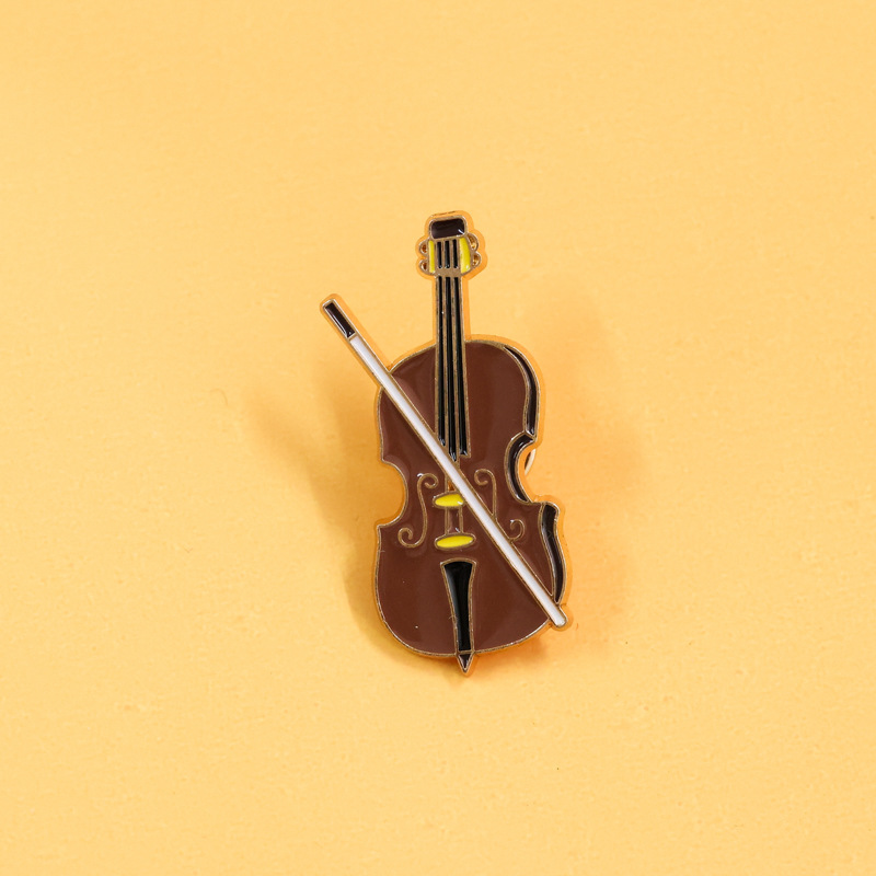 Cartoon Violin Enamel Pin Badg - đánh giá và giá Musical Instrument Symbols