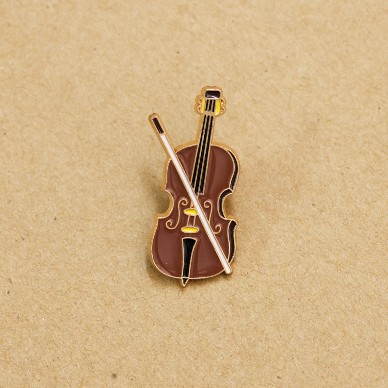 Cartoon Violin Enamel Pin Badg - đánh giá và giá Musical Instrument Symbols